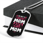 Regular Cat Mom Necklace Stainless Steel or 18k Gold Dog Tag 24" Chain-Express Your Love Gifts