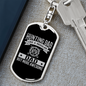 Regular Hunting Dad Keychain Stainless Steel or 18k Gold Dog Tag Keyring-Express Your Love Gifts