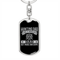 Regular Hunting Dad Keychain Stainless Steel or 18k Gold Dog Tag Keyring-Express Your Love Gifts