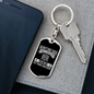 Regular Hunting Dad Keychain Stainless Steel or 18k Gold Dog Tag Keyring-Express Your Love Gifts