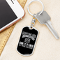 Regular Hunting Dad Keychain Stainless Steel or 18k Gold Dog Tag Keyring-Express Your Love Gifts