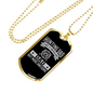 Regular Hunting Dad Necklace Stainless Steel or 18k Gold Dog Tag 24" Chain-Express Your Love Gifts