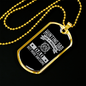 Regular Hunting Dad Necklace Stainless Steel or 18k Gold Dog Tag 24" Chain-Express Your Love Gifts