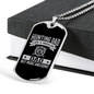 Regular Hunting Dad Necklace Stainless Steel or 18k Gold Dog Tag 24" Chain-Express Your Love Gifts