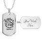 Rejoice In The Lord Christian Necklace Stainless Steel or 18k Gold Dog Tag 24" Chain-Express Your Love Gifts