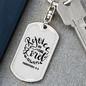 Rejoice In The Lord Philippians 4:4 Keychain Stainless Steel or 18k Gold Dog Tag Keyring-Express Your Love Gifts