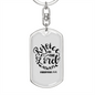 Rejoice In The Lord Philippians 4:4 Keychain Stainless Steel or 18k Gold Dog Tag Keyring-Express Your Love Gifts