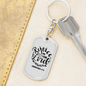 Rejoice In The Lord Philippians 4:4 Keychain Stainless Steel or 18k Gold Dog Tag Keyring-Express Your Love Gifts