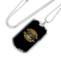 Rely On God Everyday Christian Necklace Stainless Steel or 18k Gold Dog Tag 24" Chain-Express Your Love Gifts