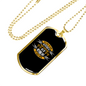 Rely On God Everyday Christian Necklace Stainless Steel or 18k Gold Dog Tag 24" Chain-Express Your Love Gifts