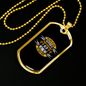 Rely On God Everyday Christian Necklace Stainless Steel or 18k Gold Dog Tag 24" Chain-Express Your Love Gifts