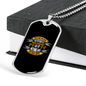 Rely On God Everyday Christian Necklace Stainless Steel or 18k Gold Dog Tag 24" Chain-Express Your Love Gifts