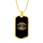 Rely On God Everyday Christian Necklace Stainless Steel or 18k Gold Dog Tag 24" Chain-Express Your Love Gifts
