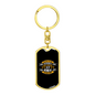 Rely On God Everyday Keychain Stainless Steel or 18k Gold Dog Tag Keyring-Express Your Love Gifts
