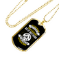 Relying On God Has To Start Christian Necklace Stainless Steel or 18k Gold Dog Tag 24" Chain-Express Your Love Gifts