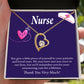 Remarkable Nurse Healthcare Medical Worker Nurse Appreciation Gift Forever Necklace w Message Card-Express Your Love Gifts