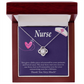 Remarkable Nurse Healthcare Medical Worker Nurse Appreciation Gift Infinity Knot Necklace Message Card-Express Your Love Gifts