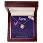 Remarkable Nurse Healthcare Medical Worker Nurse Appreciation Gift Infinity Knot Necklace Message Card-Express Your Love Gifts