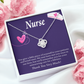 Remarkable Nurse Healthcare Medical Worker Nurse Appreciation Gift Infinity Knot Necklace Message Card-Express Your Love Gifts