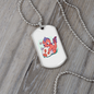 Reptile Necklace Cute Pink Waterdragon Necklace Stainless Steel or 18k Gold Dog Tag 24" Chain-Express Your Love Gifts