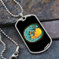 Reptile Necklace Green Gecko On A Ball Necklace Stainless Steel or 18k Gold Dog Tag 24" Chain-Express Your Love Gifts