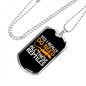 Reptile Necklace I Need These Reptiles Necklace Stainless Steel or 18k Gold Dog Tag 24" Chain-Express Your Love Gifts