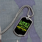 Reptile Necklace Life Is Better With Reptiles Green Necklace Stainless Steel or 18k Gold Dog Tag 24" Chain-Express Your Love Gifts