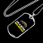 Reptile Necklace Life Is Better With Reptiles Necklace Stainless Steel or 18k Gold Dog Tag 24" Chain-Express Your Love Gifts