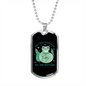 Reptile Necklace Need All The Reptiles Necklace Stainless Steel or 18k Gold Dog Tag 24" Chain-Express Your Love Gifts