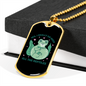 Reptile Necklace Need All The Reptiles Necklace Stainless Steel or 18k Gold Dog Tag 24" Chain-Express Your Love Gifts