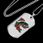 Reptile Necklace Pillow Snake Necklace Stainless Steel or 18k Gold Dog Tag 24" Chain-Express Your Love Gifts