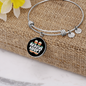 Rescue Adopt Paw Cat Bracelet Stainless Steel or 18k Gold Circle Bangle-Express Your Love Gifts