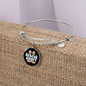 Rescue Adopt Paw Cat Bracelet Stainless Steel or 18k Gold Circle Bangle-Express Your Love Gifts