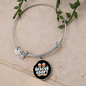 Rescue Adopt Paw Cat Bracelet Stainless Steel or 18k Gold Circle Bangle-Express Your Love Gifts