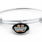 Rescue Adopt Paw Cat Bracelet Stainless Steel or 18k Gold Circle Bangle-Express Your Love Gifts