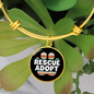 Rescue Adopt Paw Cat Bracelet Stainless Steel or 18k Gold Circle Bangle-Express Your Love Gifts