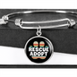 Rescue Adopt Paw Cat Bracelet Stainless Steel or 18k Gold Circle Bangle-Express Your Love Gifts