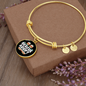 Rescue Adopt Paw Cat Bracelet Stainless Steel or 18k Gold Circle Bangle-Express Your Love Gifts