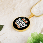 Rescue Adopt Paw Cat Circle Necklace Stainless Steel or 18k Gold 18-22"-Express Your Love Gifts