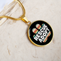 Rescue Adopt Paw Cat Circle Necklace Stainless Steel or 18k Gold 18-22"-Express Your Love Gifts