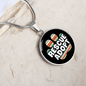 Rescue Adopt Paw Cat Circle Necklace Stainless Steel or 18k Gold 18-22"-Express Your Love Gifts