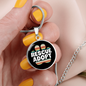 Rescue Adopt Paw Cat Circle Necklace Stainless Steel or 18k Gold 18-22"-Express Your Love Gifts