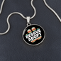 Rescue Adopt Paw Cat Circle Necklace Stainless Steel or 18k Gold 18-22"-Express Your Love Gifts