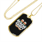 Rescue Adopt Pet Paw Necklace Stainless Steel or 18k Gold Dog Tag 24" Chain-Express Your Love Gifts