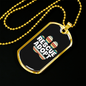 Rescue Adopt Pet Paw Necklace Stainless Steel or 18k Gold Dog Tag 24" Chain-Express Your Love Gifts