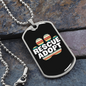 Rescue Adopt Pet Paw Necklace Stainless Steel or 18k Gold Dog Tag 24" Chain-Express Your Love Gifts