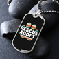 Rescue Adopt Pet Paw Necklace Stainless Steel or 18k Gold Dog Tag 24" Chain-Express Your Love Gifts