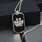 Rescue Adopt Pet Paw Necklace Stainless Steel or 18k Gold Dog Tag 24" Chain-Express Your Love Gifts