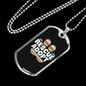 Rescue Adopt Pet Paw Necklace Stainless Steel or 18k Gold Dog Tag 24" Chain-Express Your Love Gifts