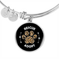 Rescue And Adopt Cat Bracelet Stainless Steel or 18k Gold Circle Bangle-Express Your Love Gifts
